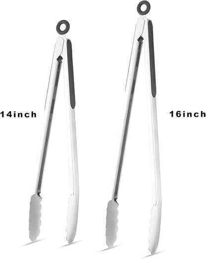 304 Stainless Steel Kitchen Cooking Tongs - Image 4
