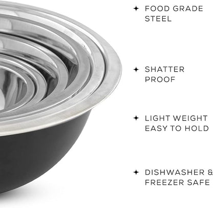 JoyJolt Stainless Steel Mixing Bowl Set - Image 3