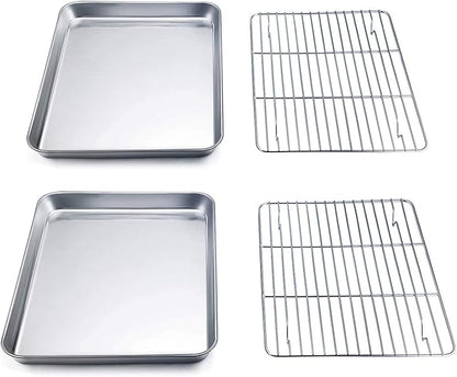 TeamFar 9'' x 7'' x 1'' Toaster Oven Pan by TeamFar