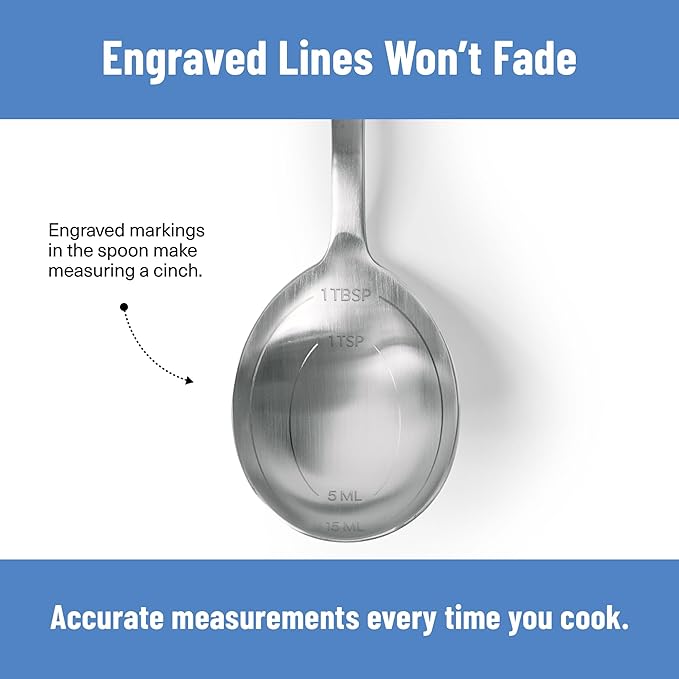 Misen Measuring Chef Spoon – Stainless Steel Cooking Spoon - Image 3