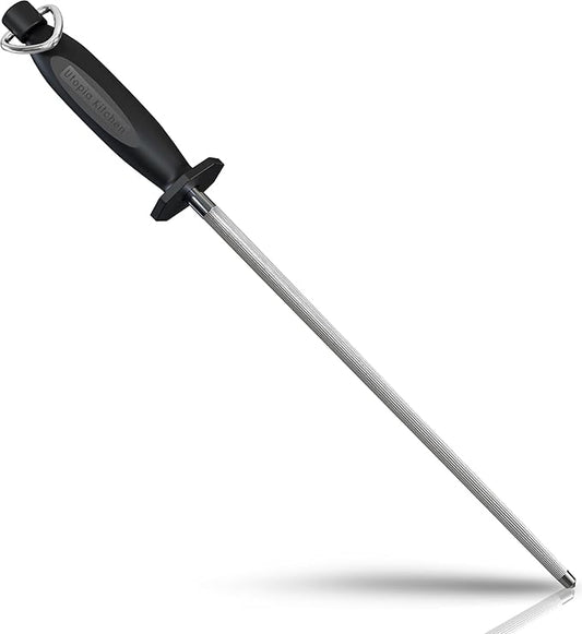 Utopia Kitchen 10 Inch Honing Steel Knife Sharpening Steel Sharpening Rod by UTOPIAKITCHEN