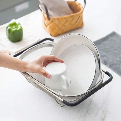 Suwimut 2 Pack Over the Sink Oval Colander - Image 7
