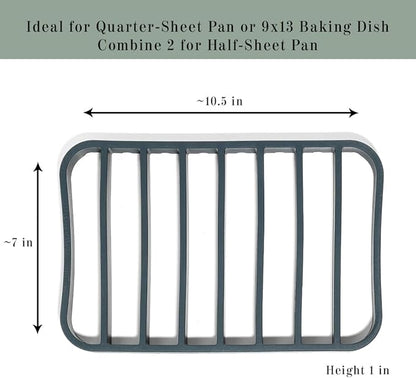 The Silicone Kitchen Silicone Roasting Rack Pan Extra Large, Dishwasher Safe - Image 7