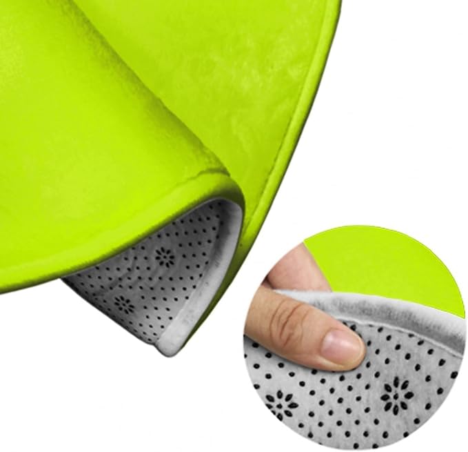 Machine Washable Modern Round Area Rug, Room Sofa Yoga Soft Round Carpet - Image 6