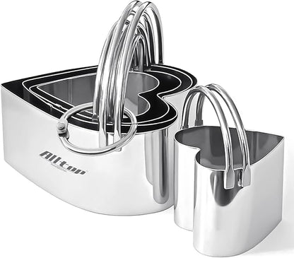 ALLTOP Biscuit Cutters with Handle, Stainless Steel Cookie Cutter, Professional by ALLTOP