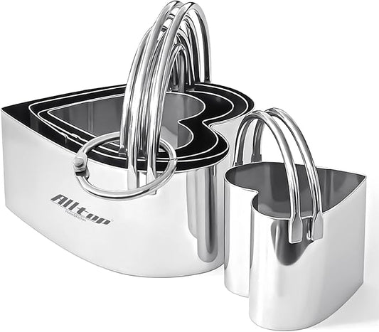 ALLTOP Biscuit Cutters with Handle, Stainless Steel Cookie Cutter, Professional by ALLTOP