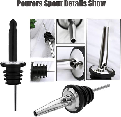 Pafusen 12 Pack Liquor Bottle Pourers, Liquor Pour Spout - Image 8