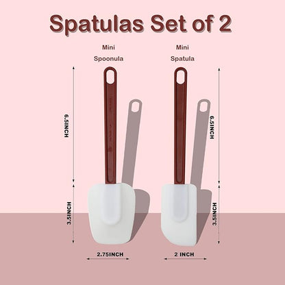 10 INCH Silicone Spatulas Heat Resistant Heavy Duty Rubber Spatulas Commercial - Image 2