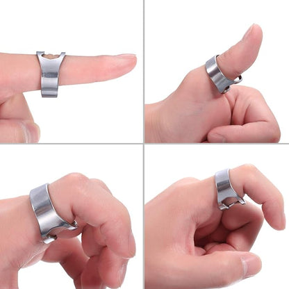 Boao 10 Pieces Bottle Opener Ring stainless Steel Beer Finger Bottle Opener - Image 4
