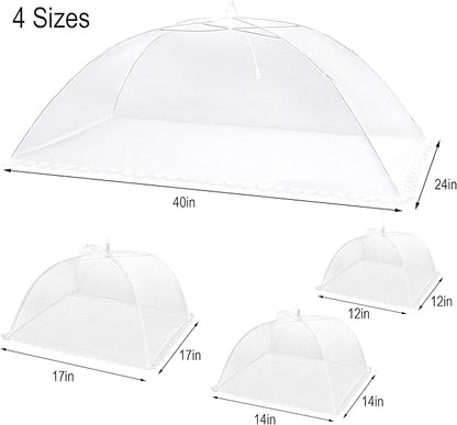 HBlife 7 Pack Pop-Up Mesh Food Cover Tent - Image 2
