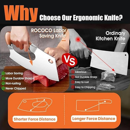 ROCOCO Easy Handle Meat Cleaver - Image 3