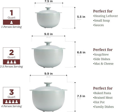 Minh Long 3.17 qt Porcelain Clay Pot - Image 6