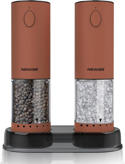 Newise Electric Salt and Pepper Grinder Set Rechargeable by Unknown
