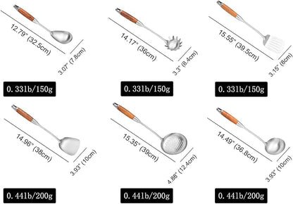 Stainless Steel Kitchen Utensils Set - Image 6