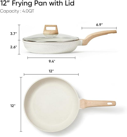 CAROTE 12 Inch Non Stick Frying Pan - Image 2