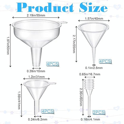 14 Pack Small Funnel Kit 3 Sizes - Image 2