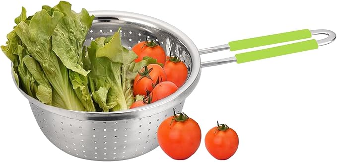 Stainless Steel Perforated Colander Strainer - Image 6