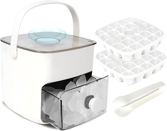 Ice Cube Tray with Lid & Bin Ice Maker Ice Trays by Unknown