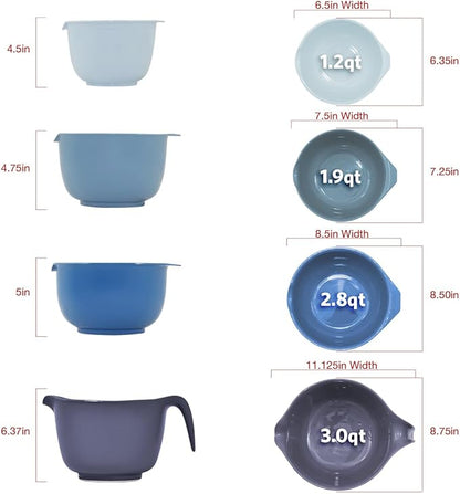 Glad Mixing Bowls with Pour Spout, Dishwasher Safe Kitchen Cooking and Baking - Image 5