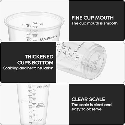 Turbo Bee Plastic Measuring Cups 8OZ, 200 PACK Disposable Mixing Cups - Image 5