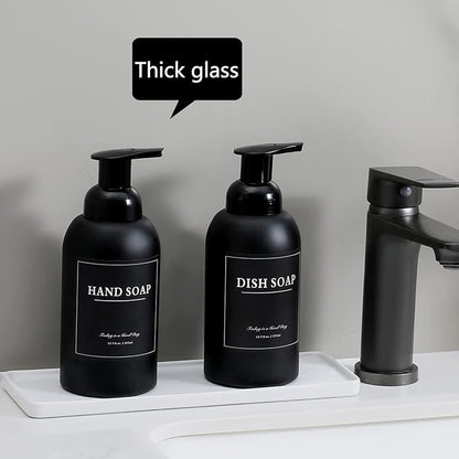 rejomiik 2 Pack Foaming Thick Glass Foam Hand Soap Dispenser - Image 2