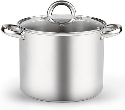 Cook N Home 8 Quart Stainless Steel Stockpot by CookNHome