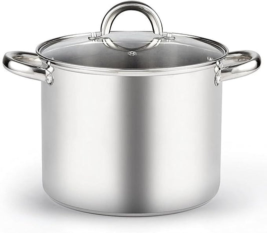 Cook N Home 8 Quart Stainless Steel Stockpot by CookNHome