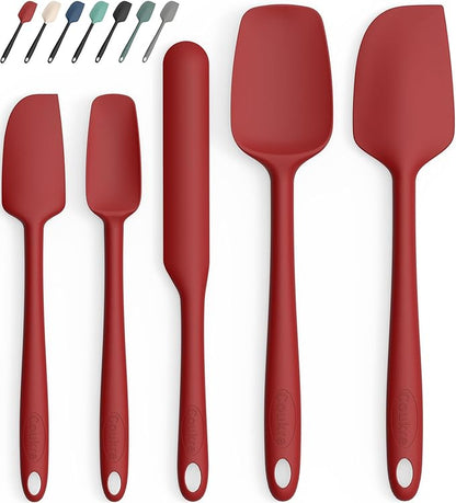 Coukre Silicone Spatula Set of 5, High Temperature Resistant, Food Grade by Coukre