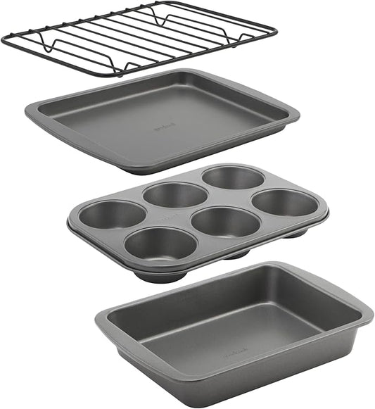 GoodCook 4-Piece Nonstick Steel Toaster Oven Set by GoodCook