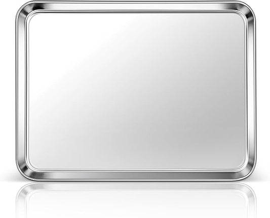 Homikit 1 Pack Baking Sheet, 16x12 Inch Stainless Steel Cookie Tray Set by Homikit