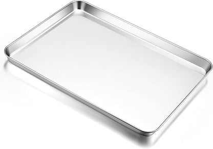 E-far Large Baking Sheet, 20”x14” Stainless Steel Cookie Sheet Pan by E-far