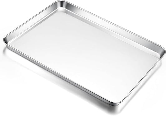 E-far Large Baking Sheet, 20”x14” Stainless Steel Cookie Sheet Pan by E-far