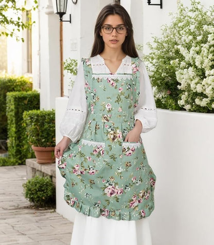 Funny Aprons for Women with Pockets, Kitchen Cooking Grilling Bbq Cute Chef - Image 3