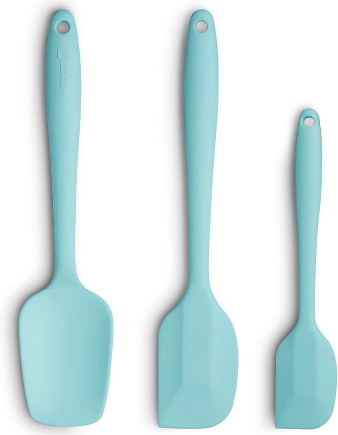 Silicone Spatula 3‑Piece Set Heat Resistant 600°F Non‑Stick Rubber Spatulas by ALLWIN-HOUSEWARE