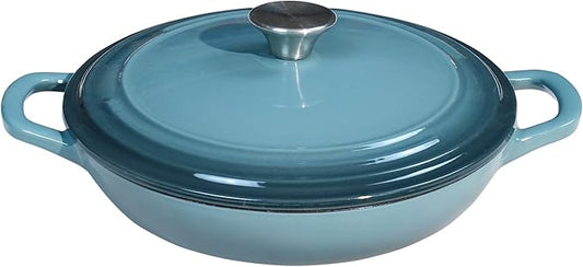 Flavehc Braiser Enameled Cast Iron Braiser 2.25 qt Braiser Pan by FLAVEHC