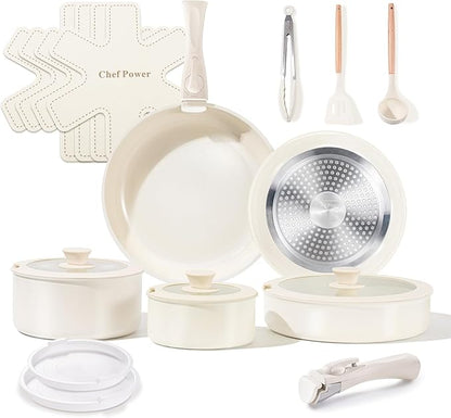 Chef Power Ceramic Cookware Set Non Toxic by ChefPower