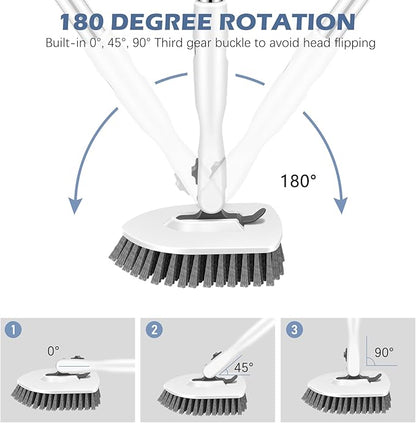 SetSail Floor Scrub Brush, 3-in-1 Tile Tub Floor Scrubber - Image 3