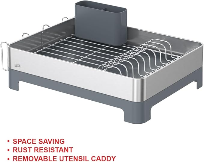 Glad Stainless Steel Dish Drying Rack - Image 2