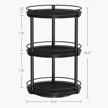 Snughome Lazy Susan Organizer, 3 Tier Rotating Spice Rack - Image 3