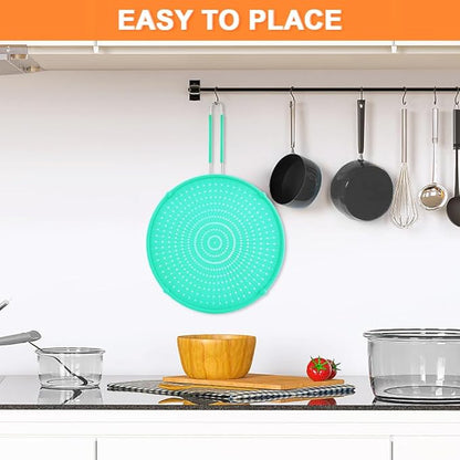 Splatter Screen for Frying Pan, Grease Splatter Guard, Heat-Resistant Splatter - Image 3