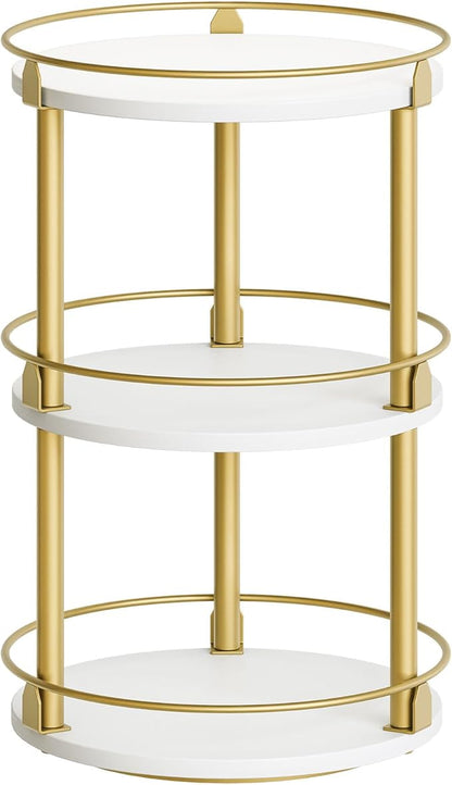 Yatiney 3-Tier Lazy Susan, Rotating Spice Rack, Spinning Organizer, Industrial by Yatiney