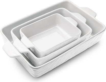 Casserole Dishes for Oven, Ceramic Baking Dishes, Lasagna Pan by Krokori