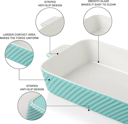Sweejar Ceramic 13 x 9 Baking Pan, Cake Baking Dish - Image 4