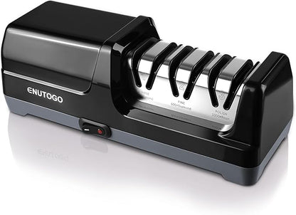 Enutogo Knife Sharpener, 3-Stage Electric Knife Sharpener by ENUTOGO