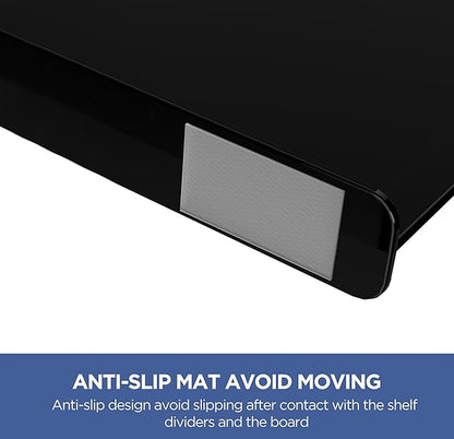 HBlife 6 Black Shelf Dividers, Vertical Purse Organizer - Image 8