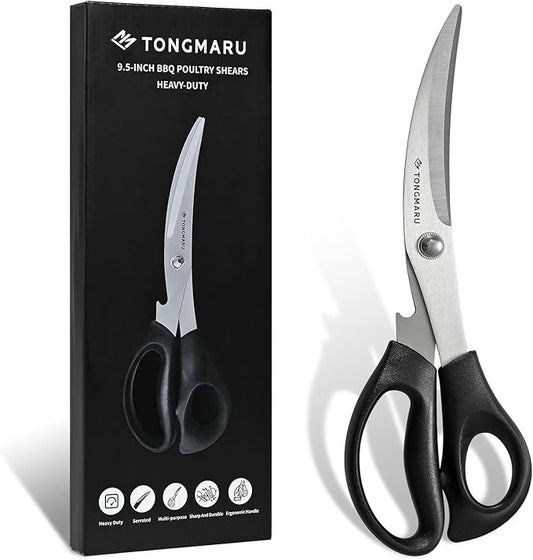 Heavy Duty BBQ Shears, Super Sharp All Purpose Kitchen Poultry Shears, Korean by TONGMARU
