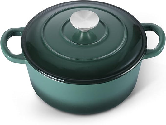 E-far 3 Qt Enameled Cast Iron Dutch Oven by E-far