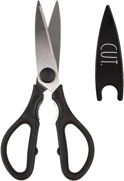 Rae Dunn Kitchen Scissors- Stainless Steel Kitchen Shears, Cooking Scissors by RaeDunn