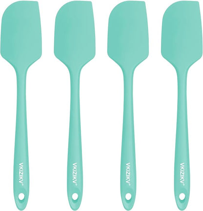 4 Pcs Silicone Spatula Set, 11.4 In, 600°F Heat Resistant Rubber Spatulas by Unknown