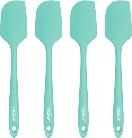 4 Pcs Silicone Spatula Set, 11.4 In, 600°F Heat Resistant Rubber Spatulas by Unknown